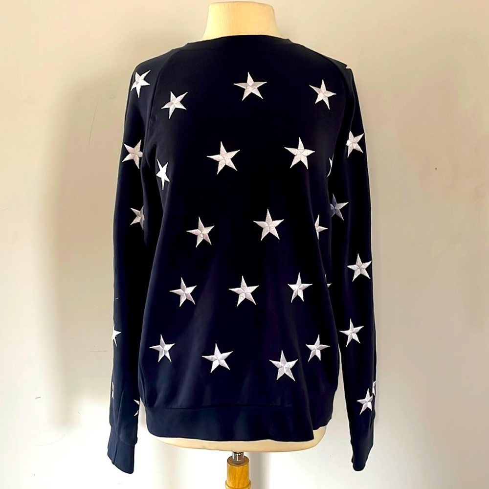 Sandro Paris crewneck sweatshirt, Navy Blue XL